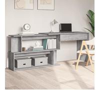 vidaXL Bureau d'angle Sonoma gris 200x50x76 cm Bois d'ingénierie