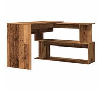 vidaXL Bureau d'angle Vieux Bois 200,5x50x76 cm Bois d'ingénierie, Bureau, Bureau d'écriture, Bureau d'ordinateur, Bureau de Travail, Bureau d'étude