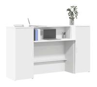 VIDAXL Bureau de réception - Blanc