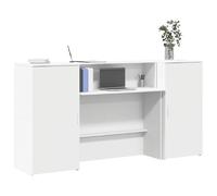 vidaXL Bureau de réception - Blanc
