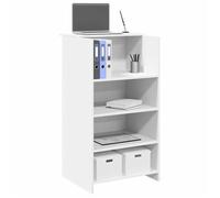 vidaXL Bureau de réception Blanc 55x50x103,5 cm Bois d'ingénierie