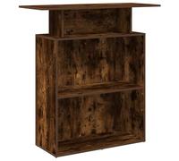 vidaXL – Bureau de réception 859055 – Chêne fumé – 100x40x104 cm – Bois d'ingénierie