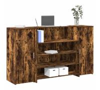 vidaXL Bureau de réception - Chêne fumé