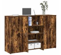 VIDAXL Bureau de Réception - Chêne Fumé