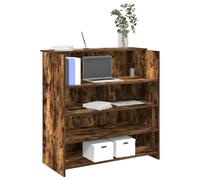 vidaXL Bureau de réception - Chêne fumé