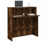 vidaXL Bureau de réception - Chêne fumé