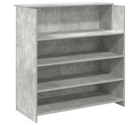 vidaXL Bureau de réception Bois d'ingénierie 100x50x103,5 cm Gris béton
