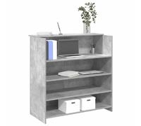 vidaXL Bureau de réception - Gris béton