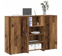 Vidaxl Bureau De Réception Vieux Bois 155x50x103,5cm Bois D'ingénierie Multicolore