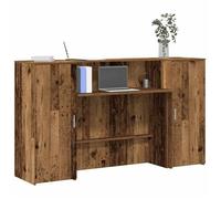 vidaXL Bureau de réception Vieux bois 180x50x103,5 cm Bois d'ingénierie 3324212