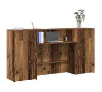 vidaXL Bureau de réception Vieux bois 200x50x103,5 cm bois d'ingénierie Multicolore