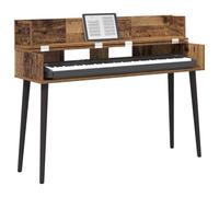 vidaXL Bureau de Studio Bois Ancien 152 x 40 x 19,5 cm, Bureau Moderne rectangulaire pour la Musique, l'enregistrement, et Les espaces créatifs, en Bois, Pratique