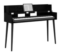vidaXL Bureau d'ordinateur noir, imitation chêne, 152 x 40 x 19,5 cm