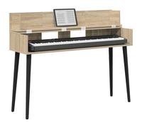 vidaXL Bureau de Studio Sonoma 110 x 40 x 19,5 cm Bois d'ingénierie, Bureau Moderne rectangulaire pour la Musique, l'enregistrement, et Les espaces créatifs, en Bois, Pratique