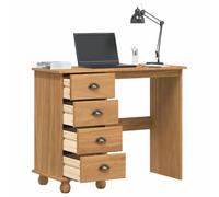vidaXL Bureau d'écriture ASKIM avec tiroir Marron 95 x 40 x 75 cm Bois massif en pin