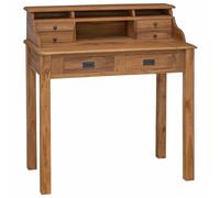 vidaXL Bureau d'écriture avec tiroir Naturel 89,5 x 49,5 x 100 cm,