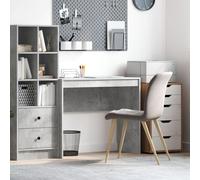 vidaXL Bureau d'écriture Béton gris MDF 90 x 40 x 76 cm Moderne Bureau