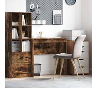 Vidaxl Bureau D'écriture Chêne Fumé Bois D'ingénierie Compact