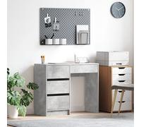 Vidaxl Bureau D'écriture Gris Béton Gris Béton Standard Rangement