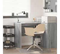 vidaXL Bureau d'écriture Gris Sonoma Bois Standard Rangement