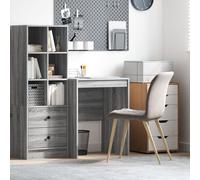 vidaXL Bureau d'écriture Gris sonoma Panneau de particules 60 x 50 x 76 cm