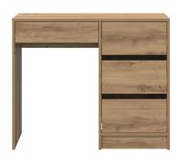 vidaXL Bureau d'écriture marron Chêne artisanal Bois d'ingénierie Compact