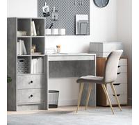 vidaXL Bureau d'écriture moderne Gris béton