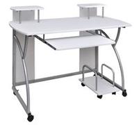 vidaXL Bureau d'ordinateur - Blanc