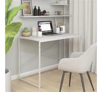 vidaXL Bureau d'Ordinateur - Blanc