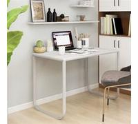 vidaXL Bureau d'ordinateur Blanc 110x60x73 cm Aggloméré