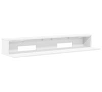 vidaXL Bureau d'ordinateur blanc, 152 x 36 x 19,5 cm, en panneaux de particules