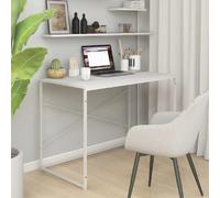 vidaXL Bureau d'Ordinateur - Blanc