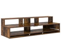 vidaXL Bureau de Studio Chêne fumé 130 x 42,5 x 36 cm, Bureau Moderne, Espace Musique Pratique, Meuble Clavier en Bois, Setup Minimaliste pour la Chambre