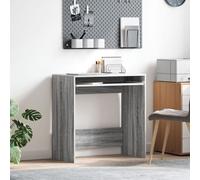 Vidaxl Bureau D'ordinateur Gris Sonoma Bois D'ingénierie Compact Simple