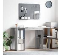 vidaXL bureau d'ordinateur gris sonoma gris sonoma panneau de particules