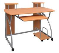 VidaXL Bureau d'Ordinateur Marron 110x52x88,5 cm