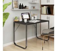 vidaXL Bureau d'ordinateur Noir 110x60x73 cm Aggloméré