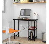 vidaXL Bureau d'ordinateur 80x40x72 cm MDF et métal Noir