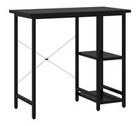 vidaXL Bureau d'ordinateur 80x40x72 cm MDF et métal Noir