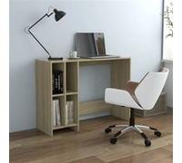 Vidaxl Bureau D'ordinateur Portable Chêne 102,5x35x75 Cm Aggloméré Multicolore