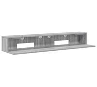 vidaXL Bureau d'ordinateur Sonoma gris, 152 x 36 x 19,5 cm, en panneaux de particules