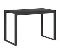 vidaXL Bureau d'Ordinateur Table d'Ordinateur Informatique Bureau d'Ecriture Table de Bureau à Domicile Noir 110x60x73 cm Aggloméré