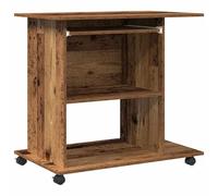 vidaXL Bureau d'ordinateur Vieux bois – Bois d'ingénierie 80x50x75 cm