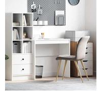 vidaXL Bureau Blanc MDF 80 x 40 x 76 cm – Compact, moderne, ergonomique