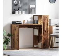 Vidaxl Bureau D'écriture Bois Ancien Bois D'ingénierie Standard
