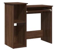 vidaXL Bureau avec étagères - Chêne marron 84x40x78 cm bois d'ingénierie