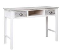 vidaXL Bureau bois gris 110 x 45 x 76 cm