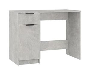 vidaXL Bureau Gris béton 100x50x75 cm Bois d'ingénierie