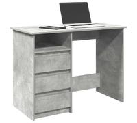 vidaXL Bureau gris béton 102x50x75 cm