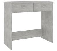 vidaXL Bureau Gris béton 80x40x75 cm Bois d’ingénierie